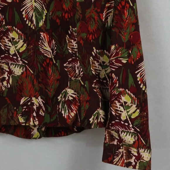 Koret Button Up Leaf Pattern Soft Shirt Sz. S - Picture 6 of 9